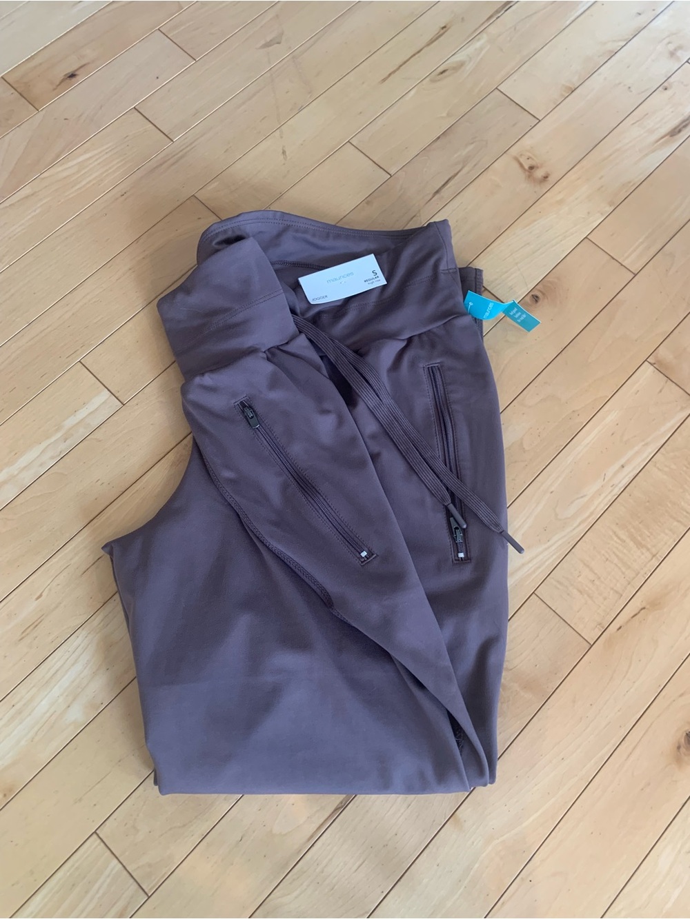 Maurices Taupe/ Purple Jogger Pants